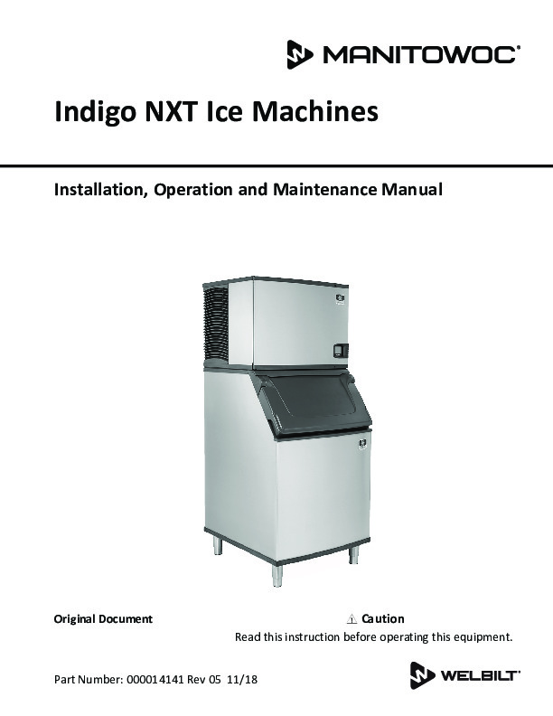 Manitowoc IDT0300A Air-cooled Cube-style Indigo Nxt™ Series Ice Maker